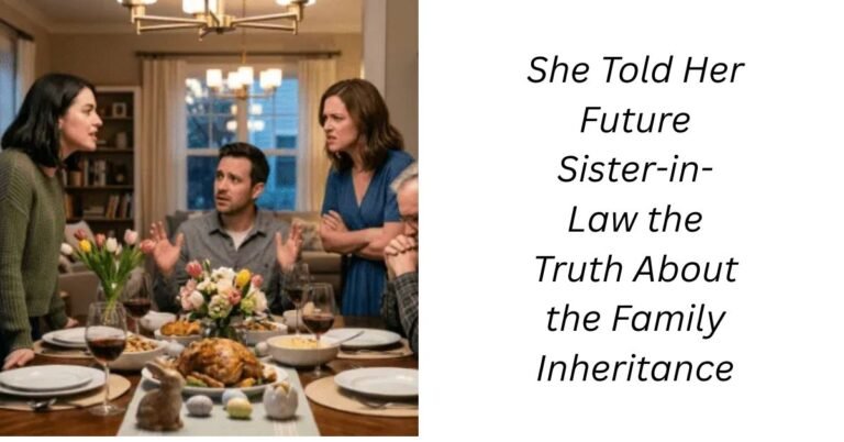 She Told Her Future Sister-in-Law the Truth About the Family Inheritance