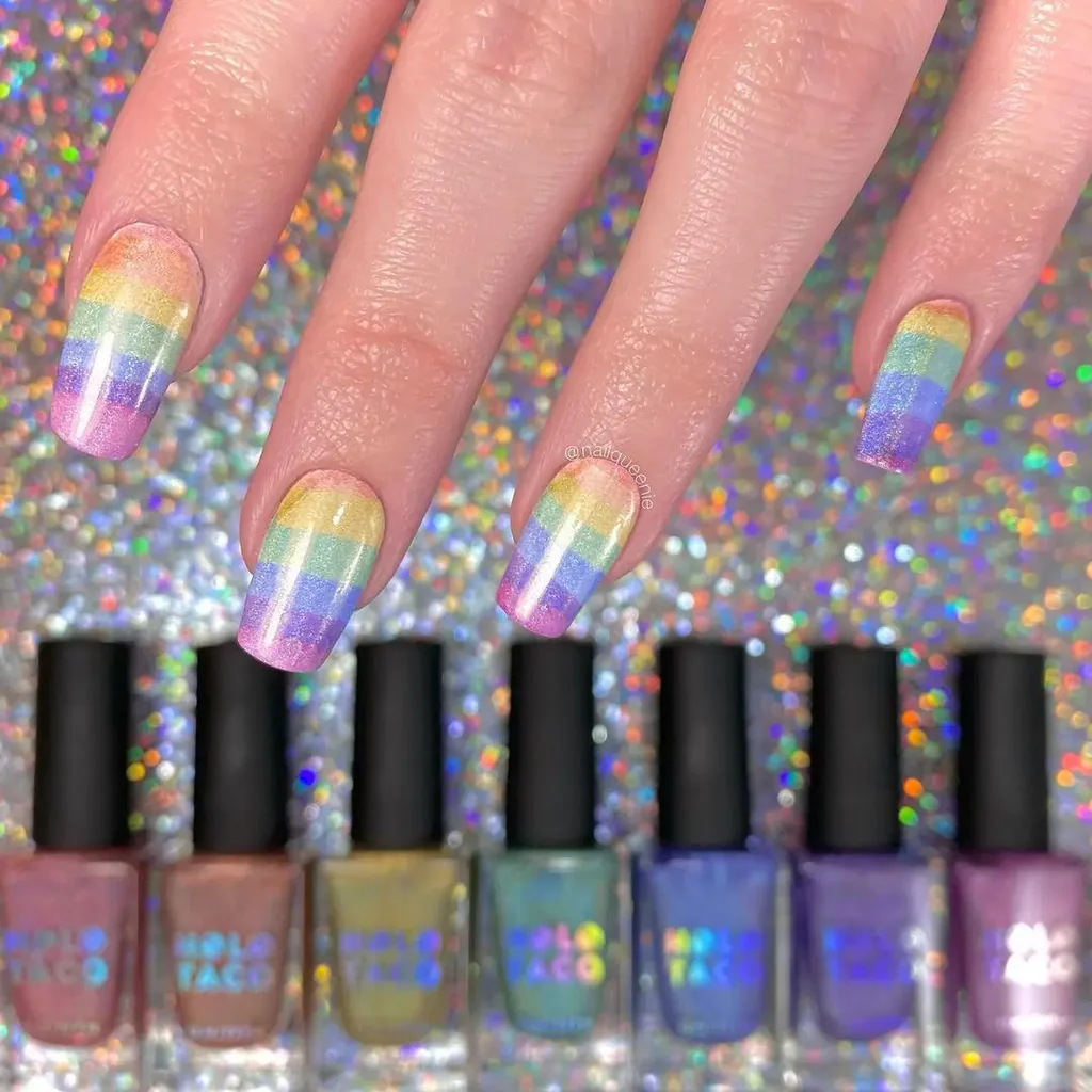 Rainbow Nails – A Splash of Joy