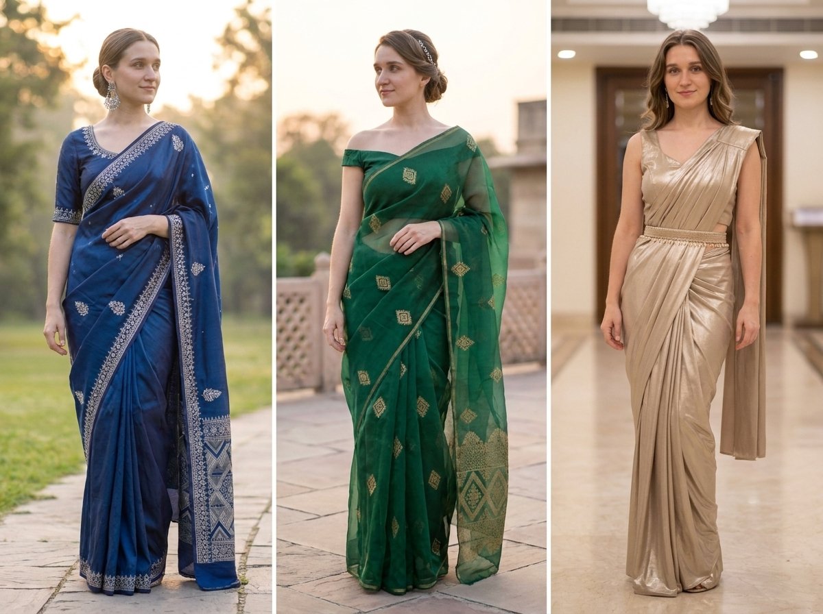 Modern Sari Styles for Formal Occasions: Elegant Looks with a Contemporary Touch